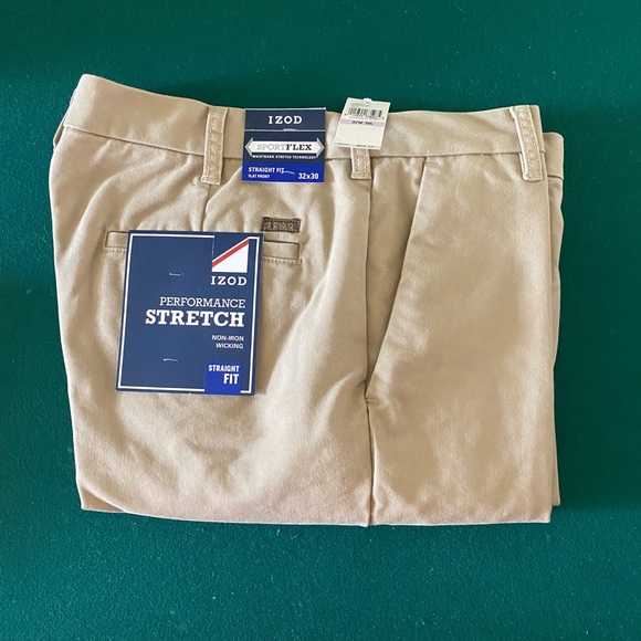 Izod Pants Mens Nwt Izod Khaki Pants Poshmark